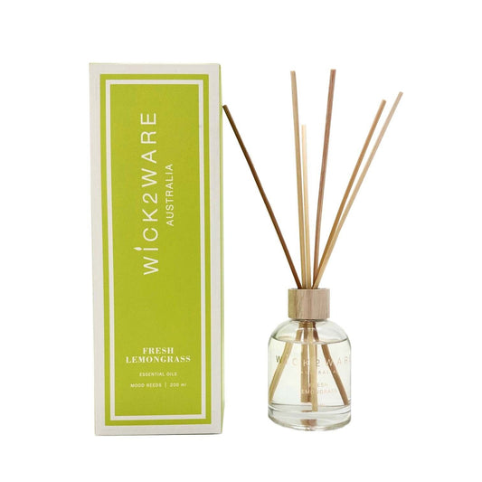 Wick2Ware Australia - Fresh Lemongrass Fragrance Reed Diffuser