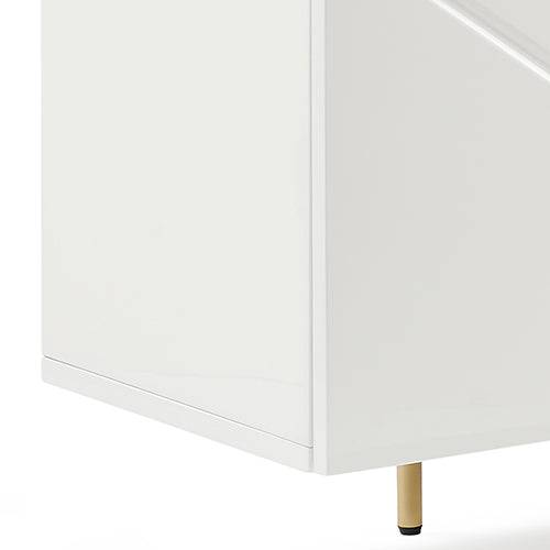 Buffet Sideboard - Glossy White Gold - STripleB 