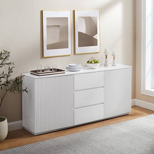 Buffet Ceramic Cabinet Storage - White - STripleB 