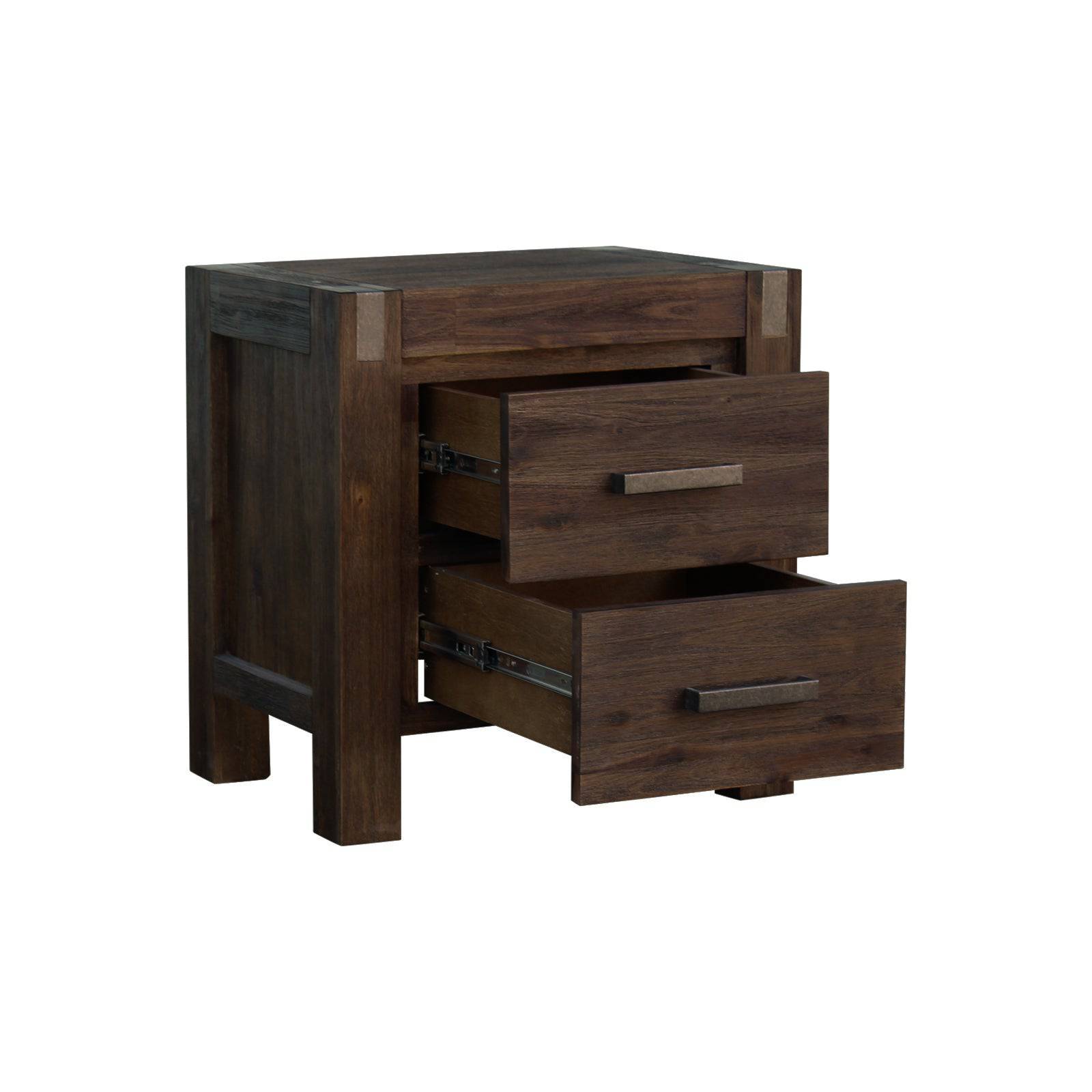 Bedside Table 2 drawers - STripleB 