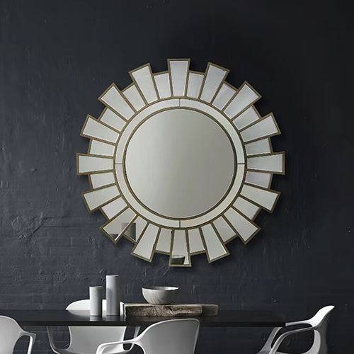 Wall Mirror MDF Silver Clear Image Lightweight - STripleB 