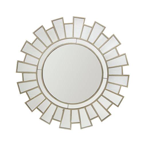 Wall Mirror MDF Silver Clear Image Lightweight - STripleB 