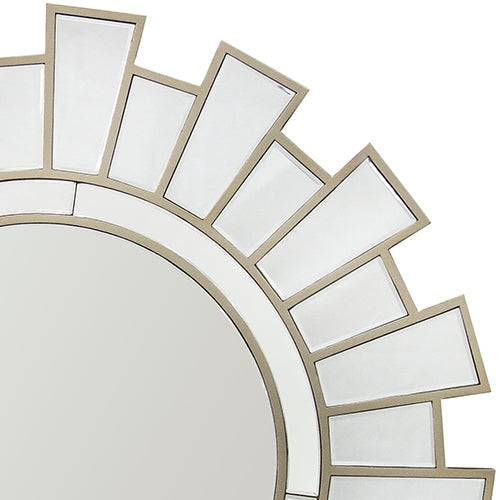 Wall Mirror MDF Silver Clear Image Lightweight - STripleB 