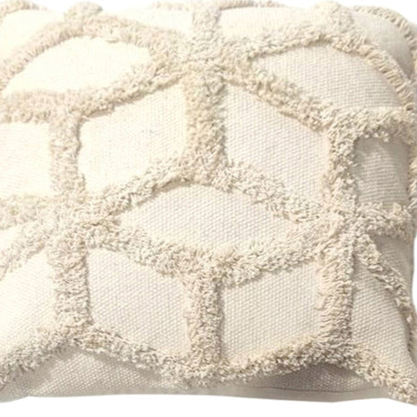 White woven cushion cover - 45x45cm - STripleB