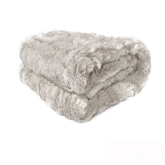 Dale Animal Faux Fur Throw Rug - 127 x 152 cm - Dall Sheep - STripleB 