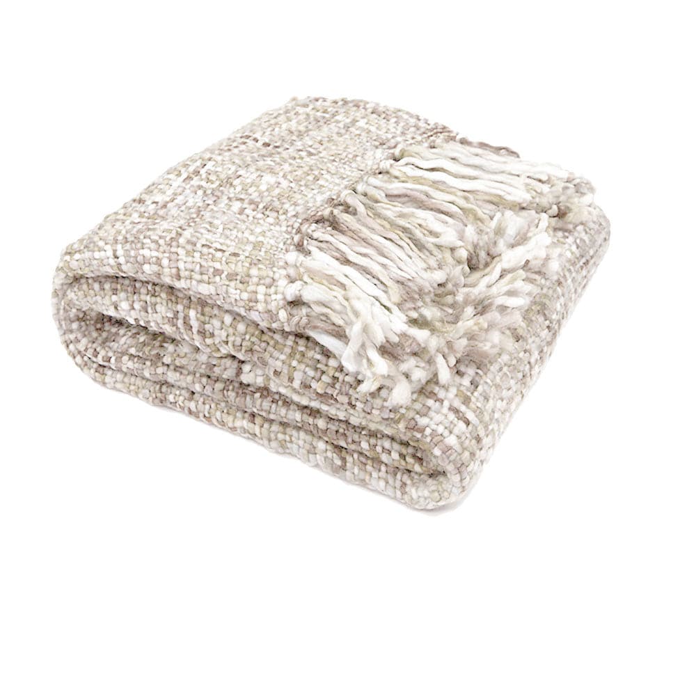 Soft Knitted Weave Throw - 127x152cm - STripleB 