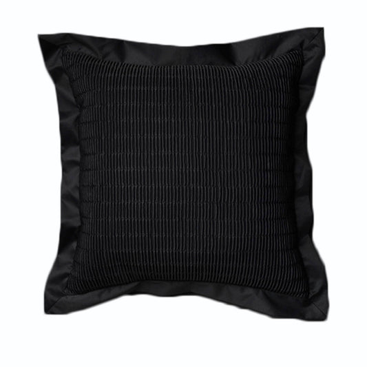 Morocco Quilted Filled Cushion - Black - STripleB 