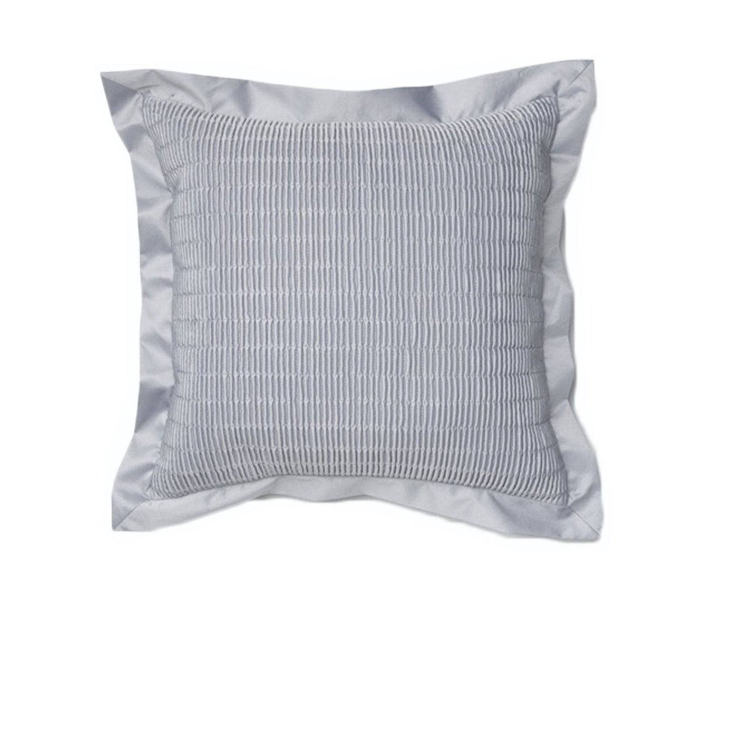 Morocco Quilted Flange Cushion Cover - Silver 43 x 43 cm - STripleB 