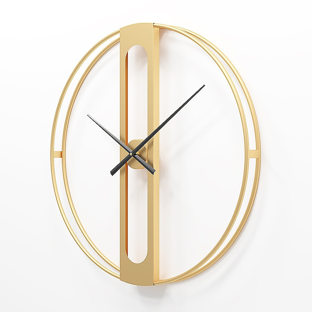 Gold Clover Metal Wall Clock - STripleB