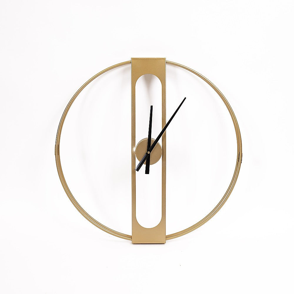 Gold Clover Metal Wall Clock - STripleB