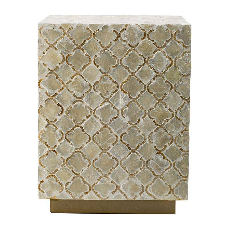 Mother of Pearl Side Table / Footstool - STripleB 