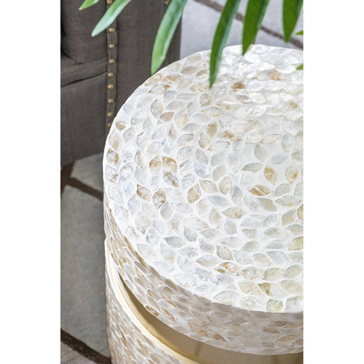 Cancun Shell Side Table - STripleB 