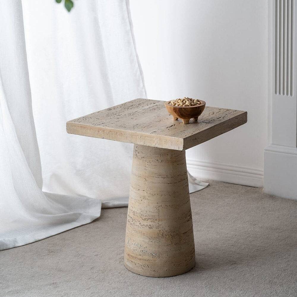 Cement Square Side Table - STripleB 