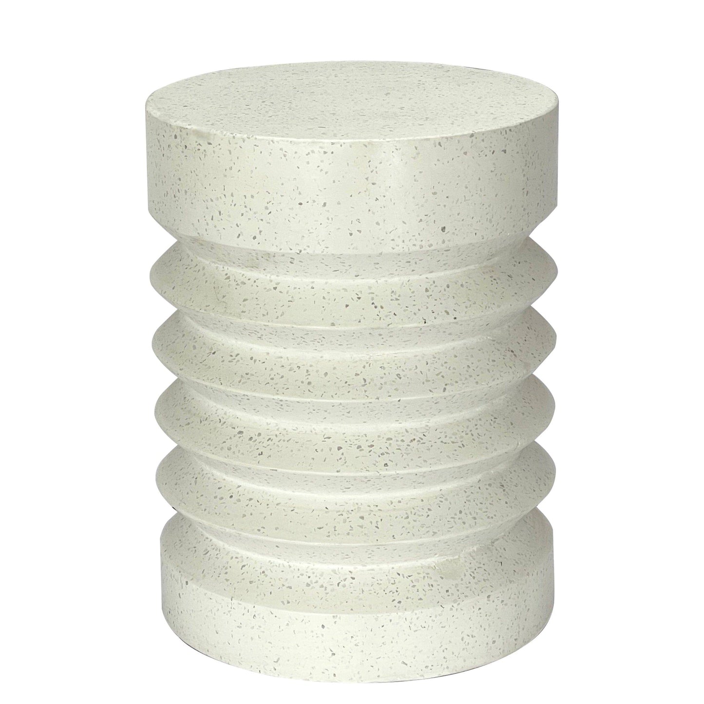 Cement Side Table - Cream - STripleB 