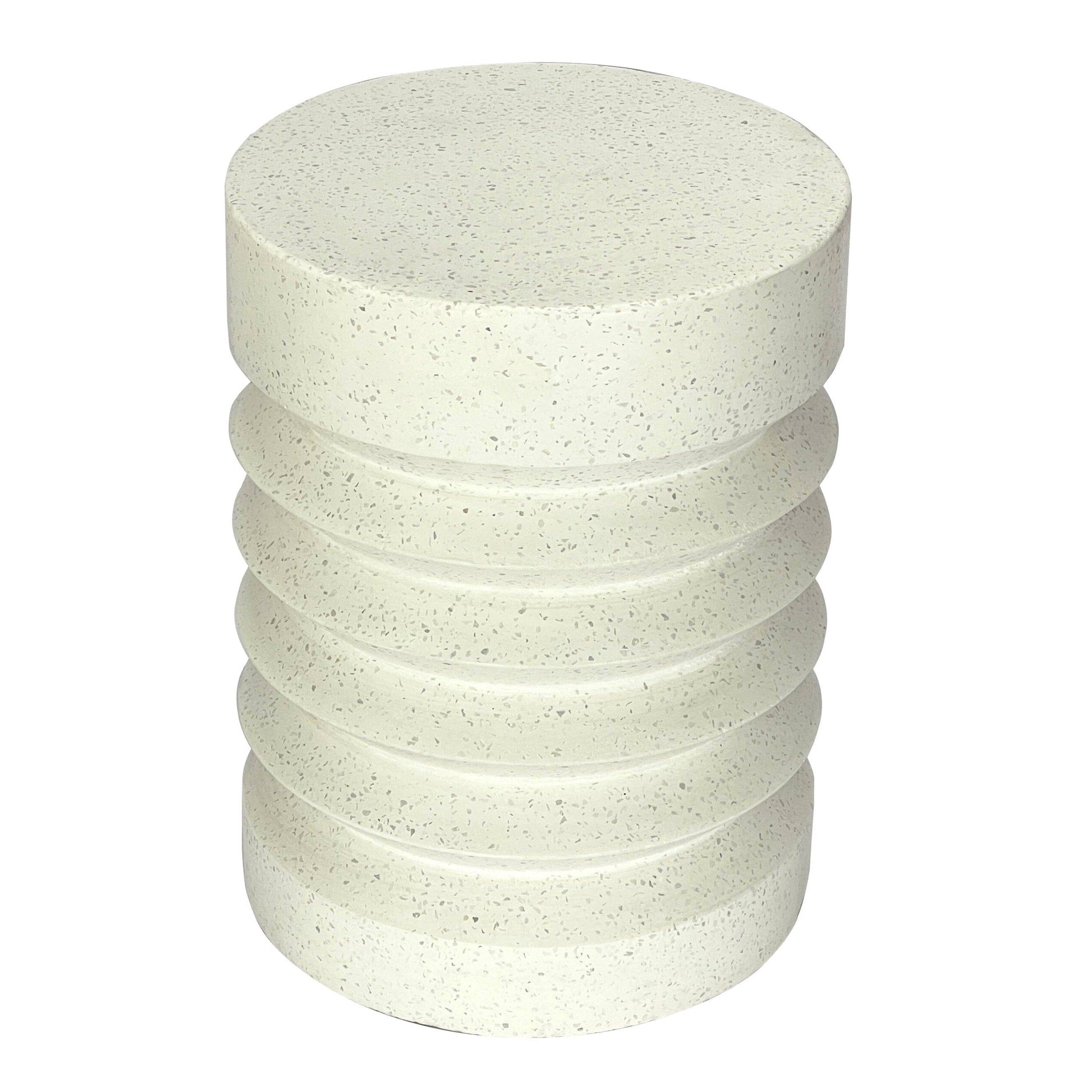 Cement Side Table - Cream - STripleB 