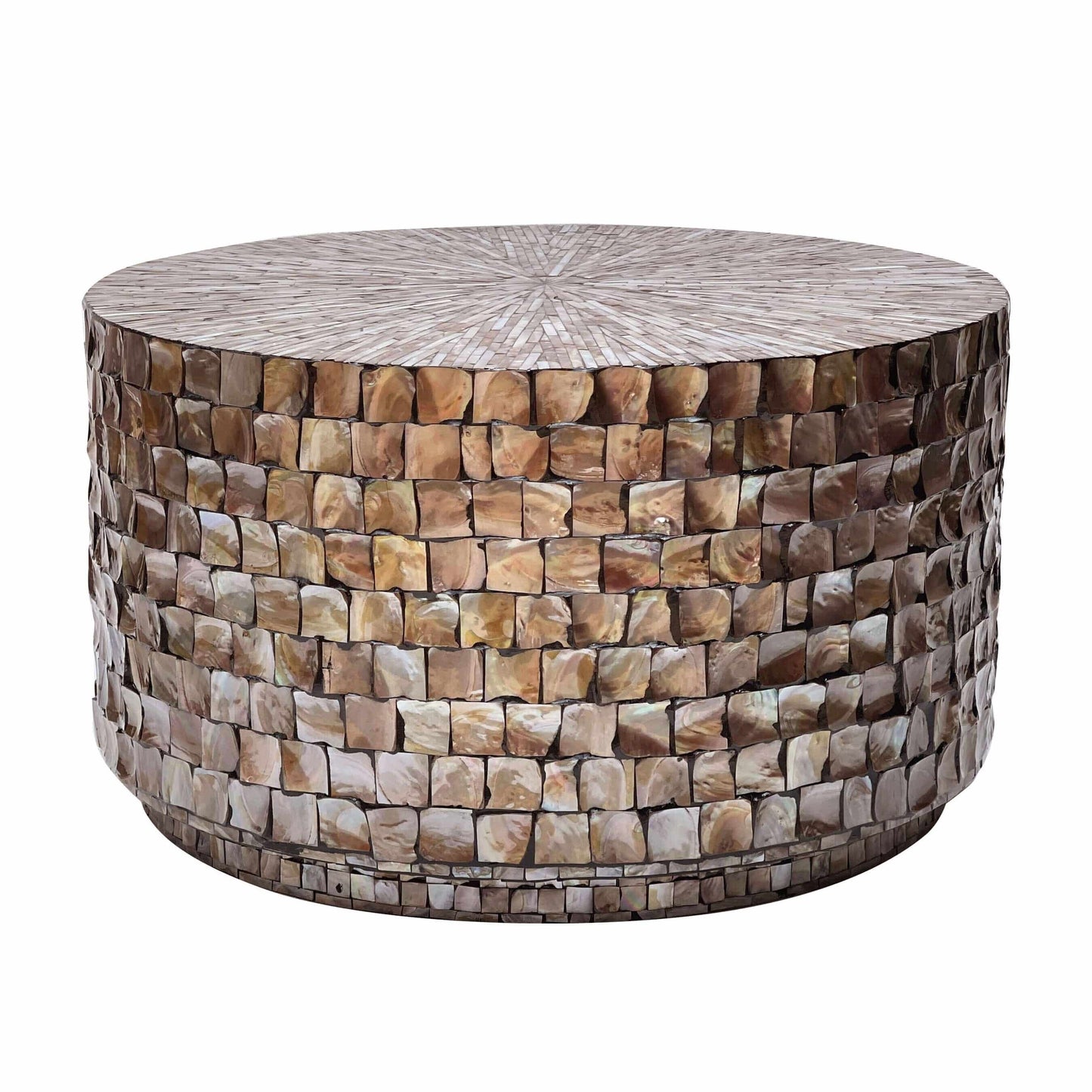 Mother of Pearl Round Coffee Table - STripleB 