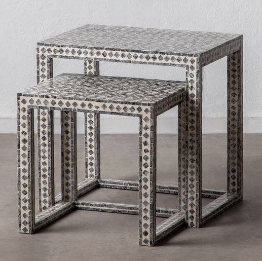 Claire Shell Coffee Side Tables - STripleB 