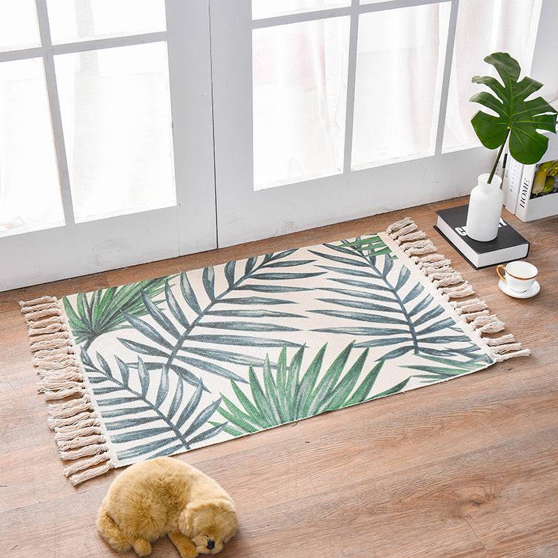 Bohemian Cotton Area Rug with Tassels - 60x90cm - STripleB 