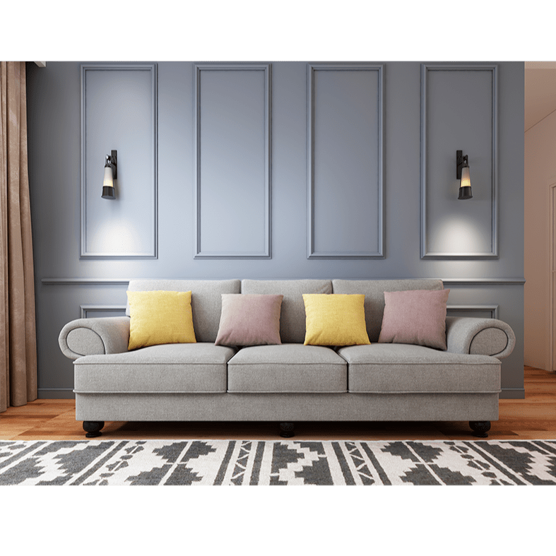 3-Seater Sofa - Light Grey - STripleB 