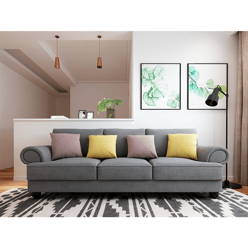 3-Seater Sofa - Slate Grey - STripleB 