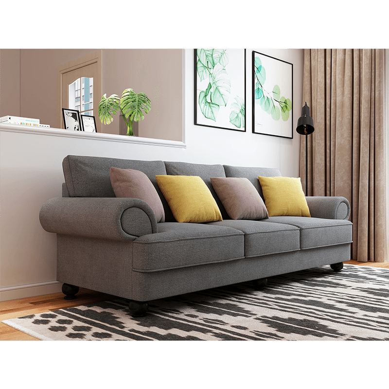 3-Seater Sofa - Slate Grey - STripleB 