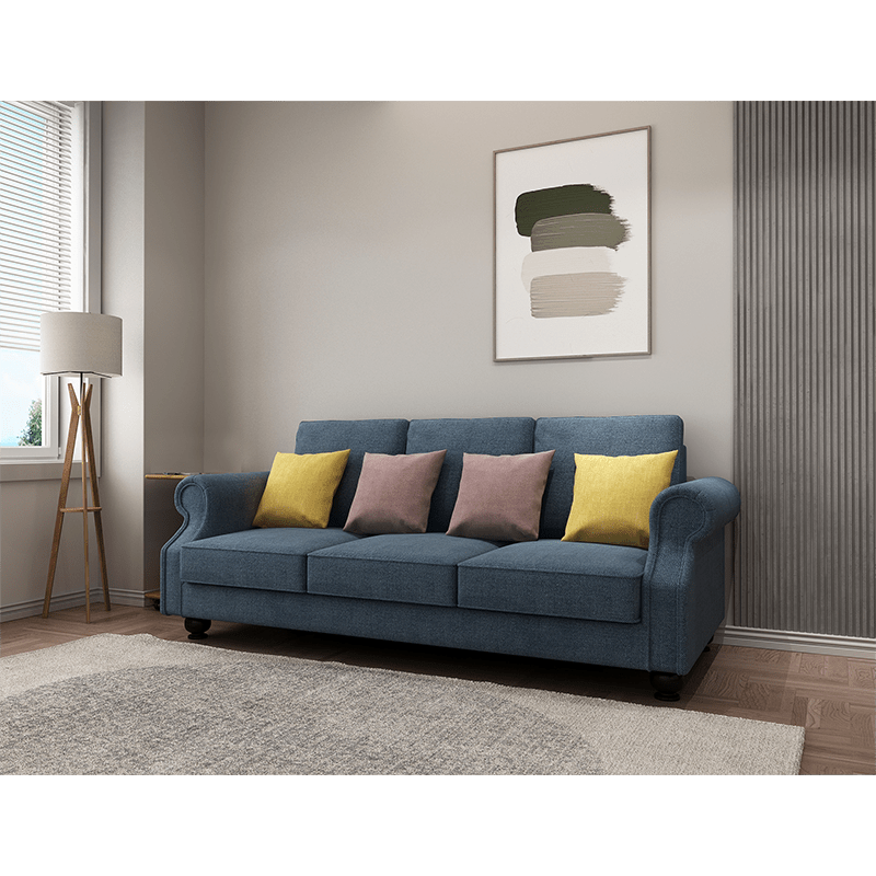 3-Seater Sofa - Blue - STripleB 