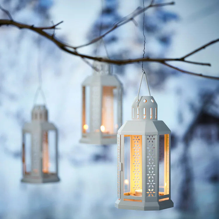 White - Metal Miners Lantern - STripleB