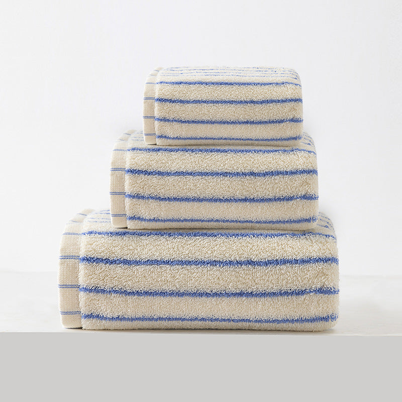 White - Soft and Absorbent Cotton Towel Set - STripleB