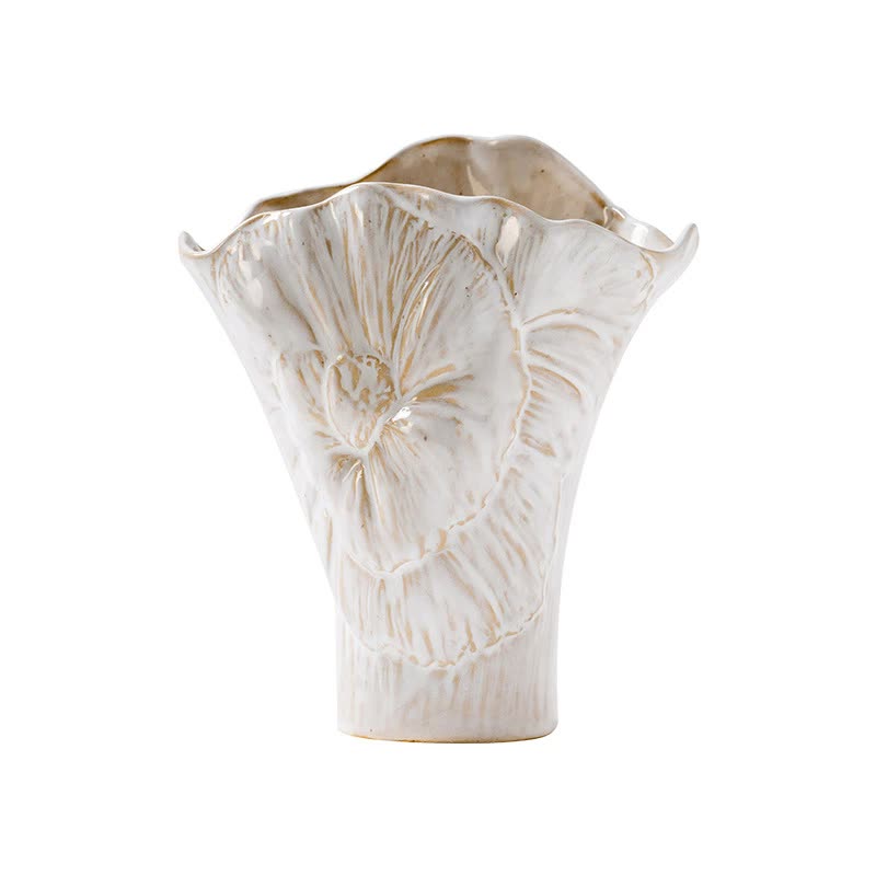White - Vintage Ceramic Vase - STripleB