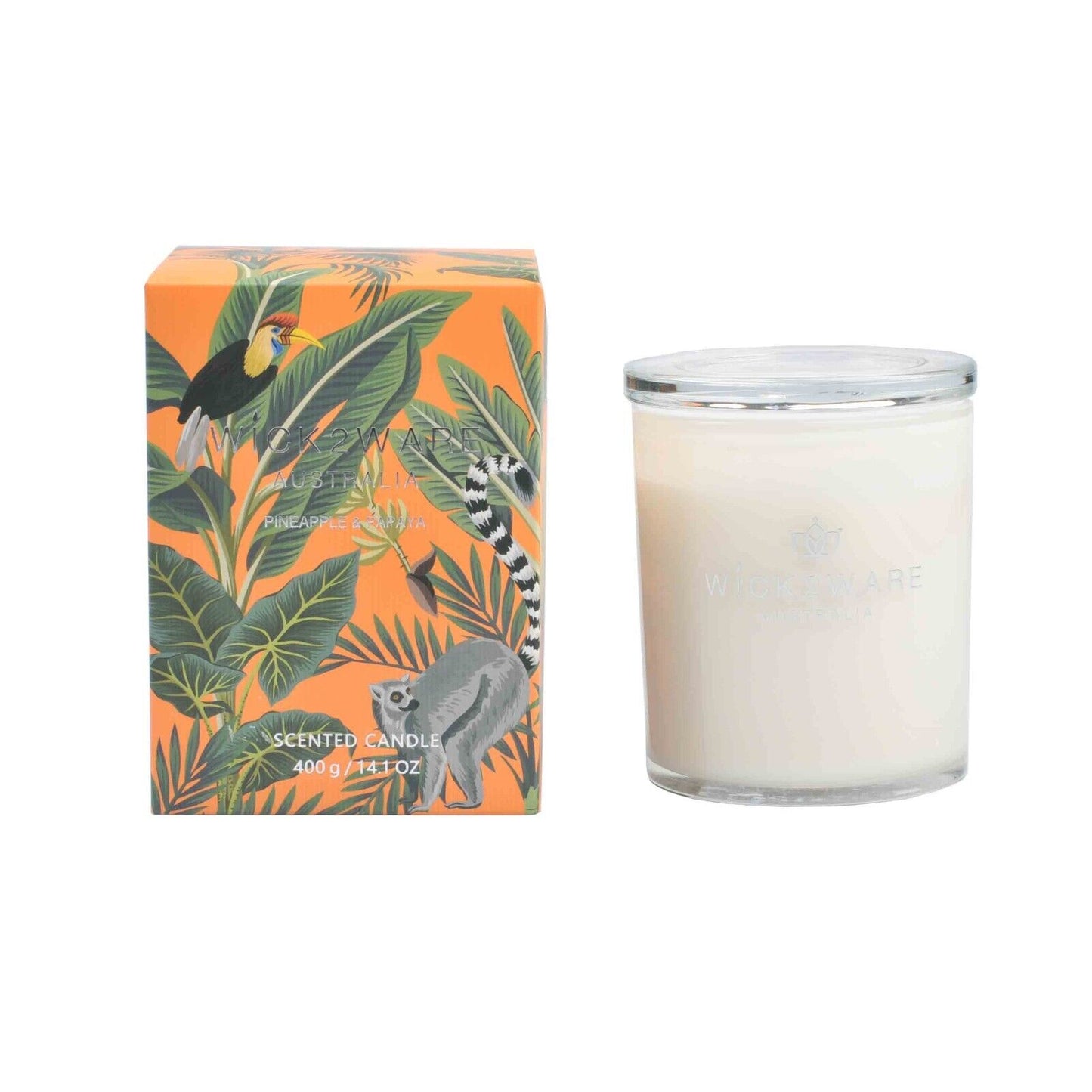 Wick2Ware Australia Scented Candle Pineapple and Papaya  - STripleB