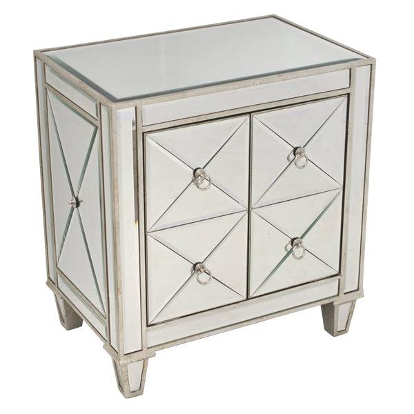 Bently Mirrored Bedside Table - STripleB 