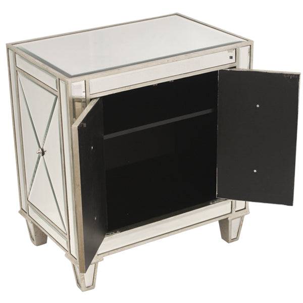 Bently Mirrored Bedside Table - STripleB 