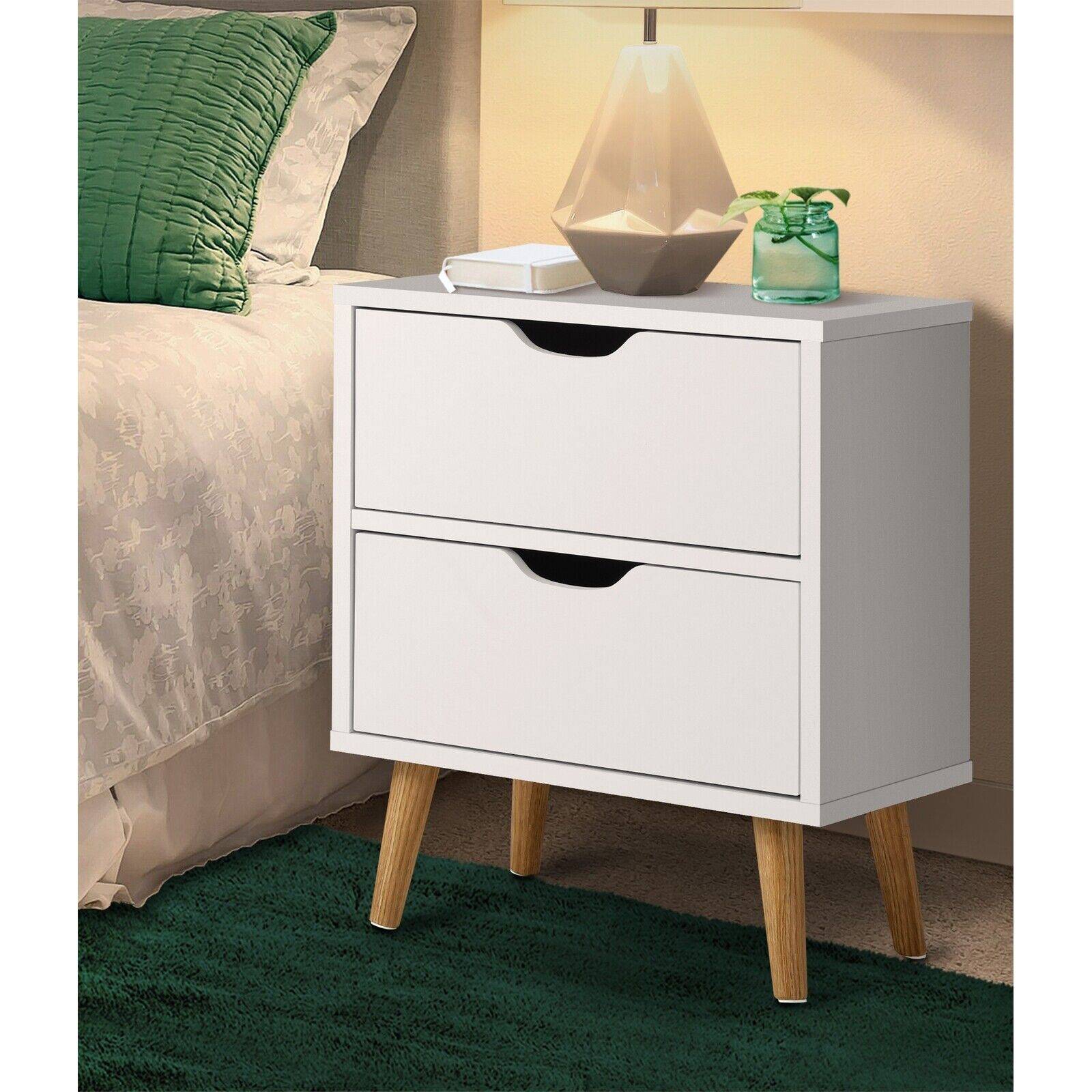 StripleB Bedside Tables 2 Drawers Side Table - STripleB 